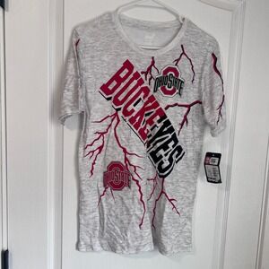 Gen2 Ohio State Buckeyes Youth L 14/16 Graphic T-Shirt Grey Red 9K4B7FE9Q-C86